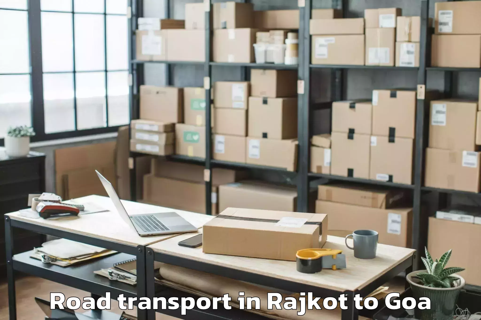 Book Rajkot to Bambolim Road Transport